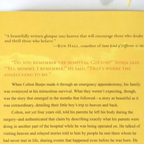 Todd Burpo HEAVEN IS FOR REAL PAPERBACK BOOK - Picture 7 of 11